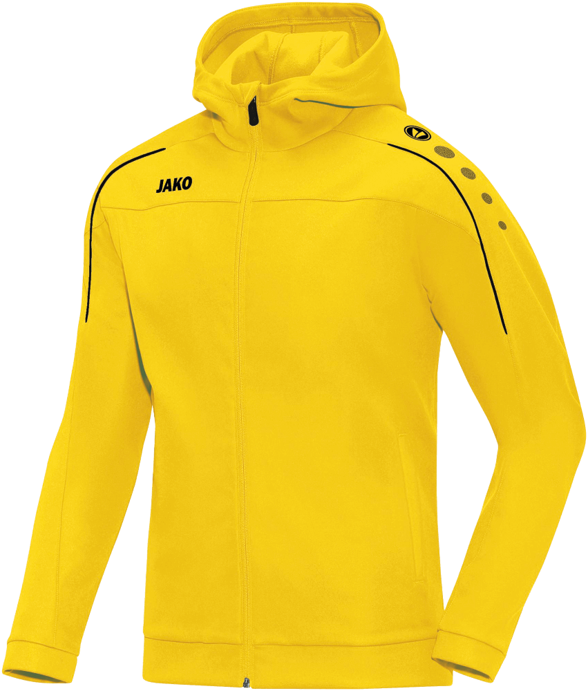 Jako Classico Kapuzen Präsentationsjacke, 2XL, gelb