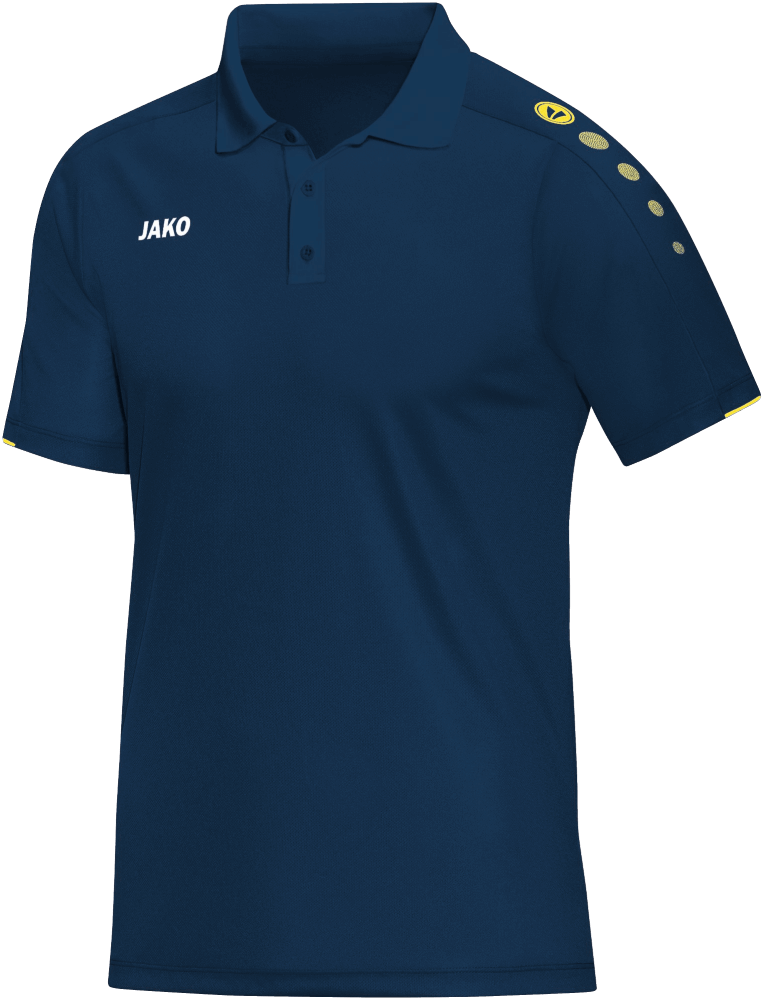 Jako Classico Poloshirt, 164, dunkelblau/gelb