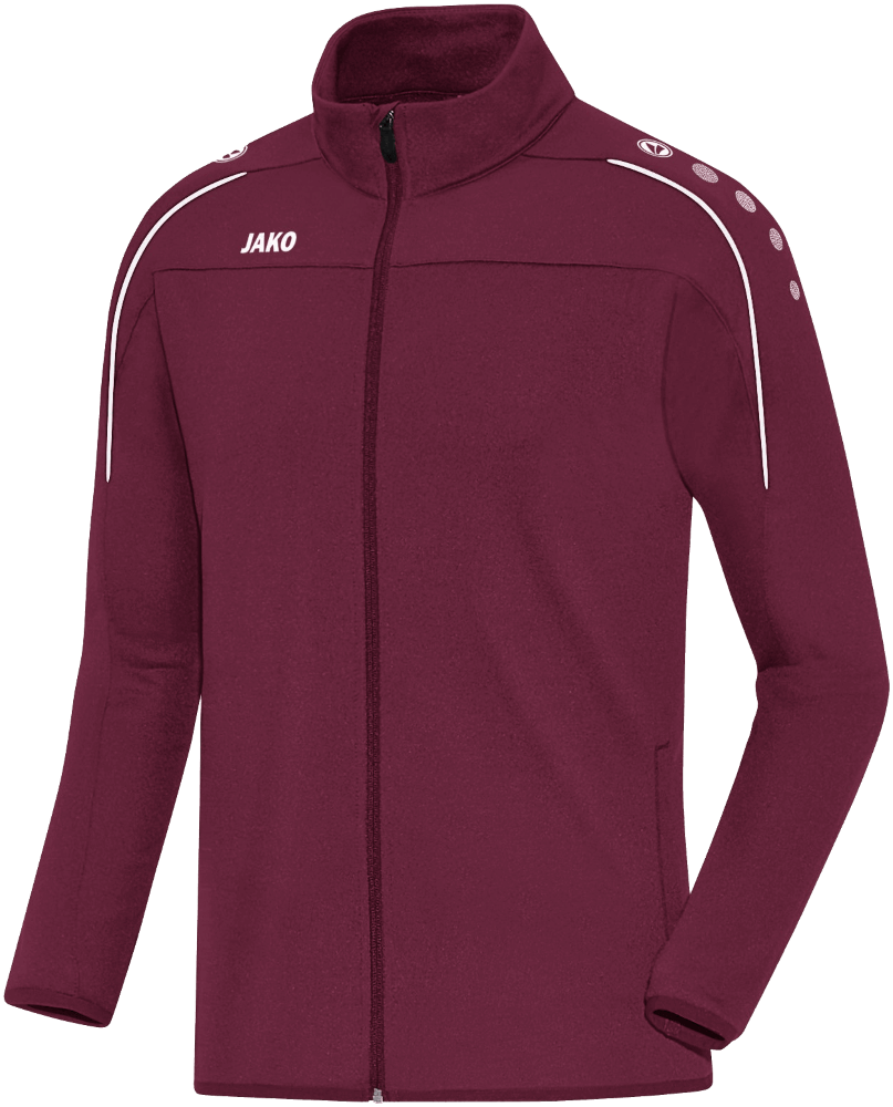 Jako Classico Sportjacke, 38, weinrot
