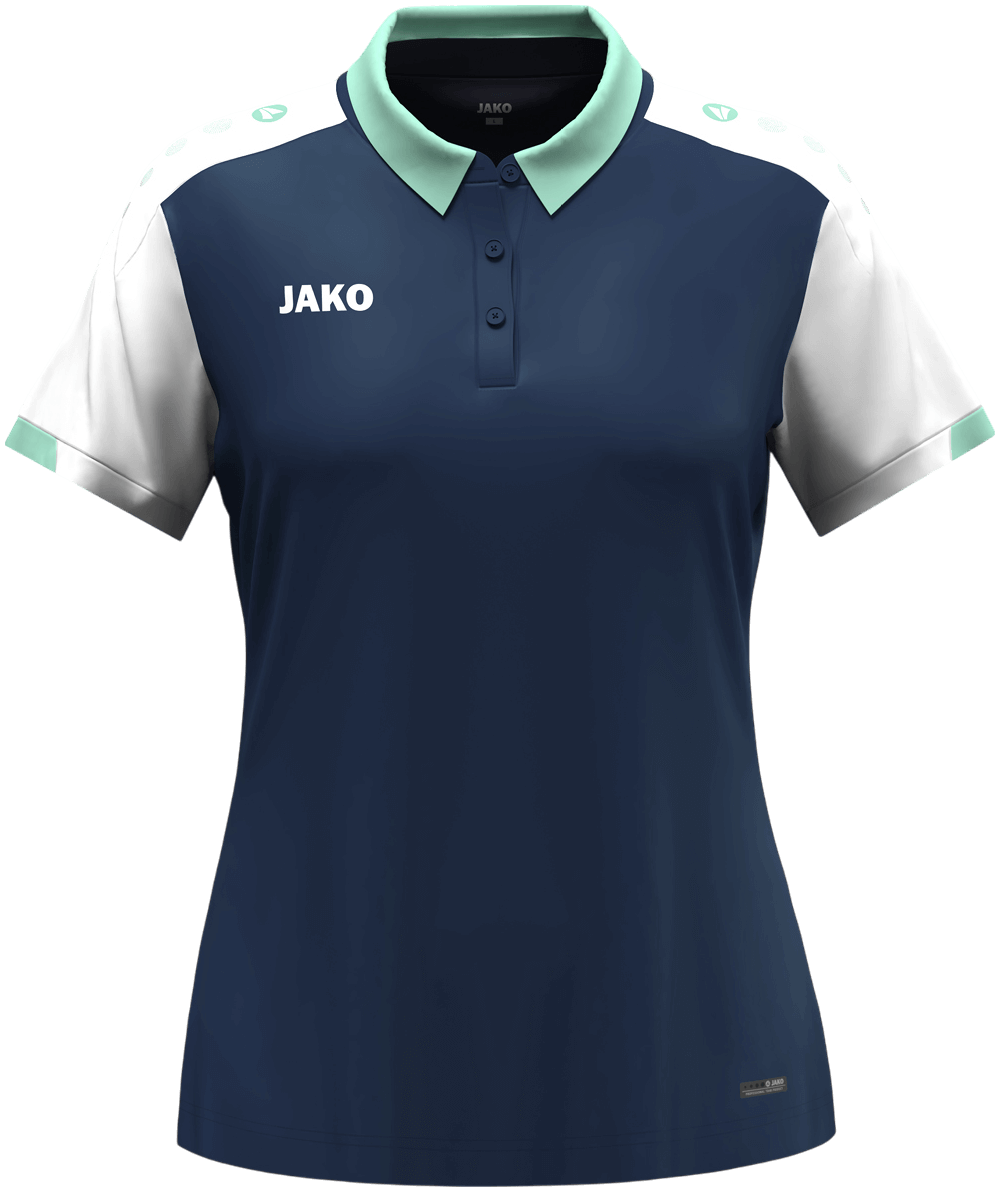 Jako Dynamic Damen Poloshirt Dynamic, XL, marine/mint