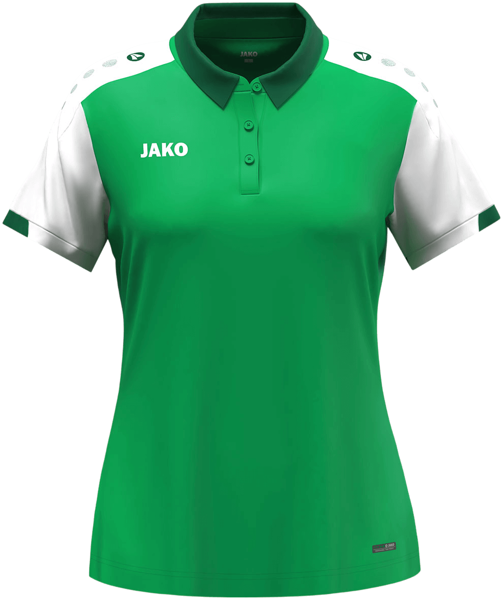 Jako Dynamic Damen Poloshirt Dynamic, XL, grün/weiß