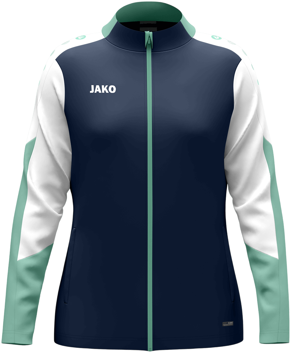 Jako Dynamic Damen Polyesterjacke Dynamic, XL, marine/mint