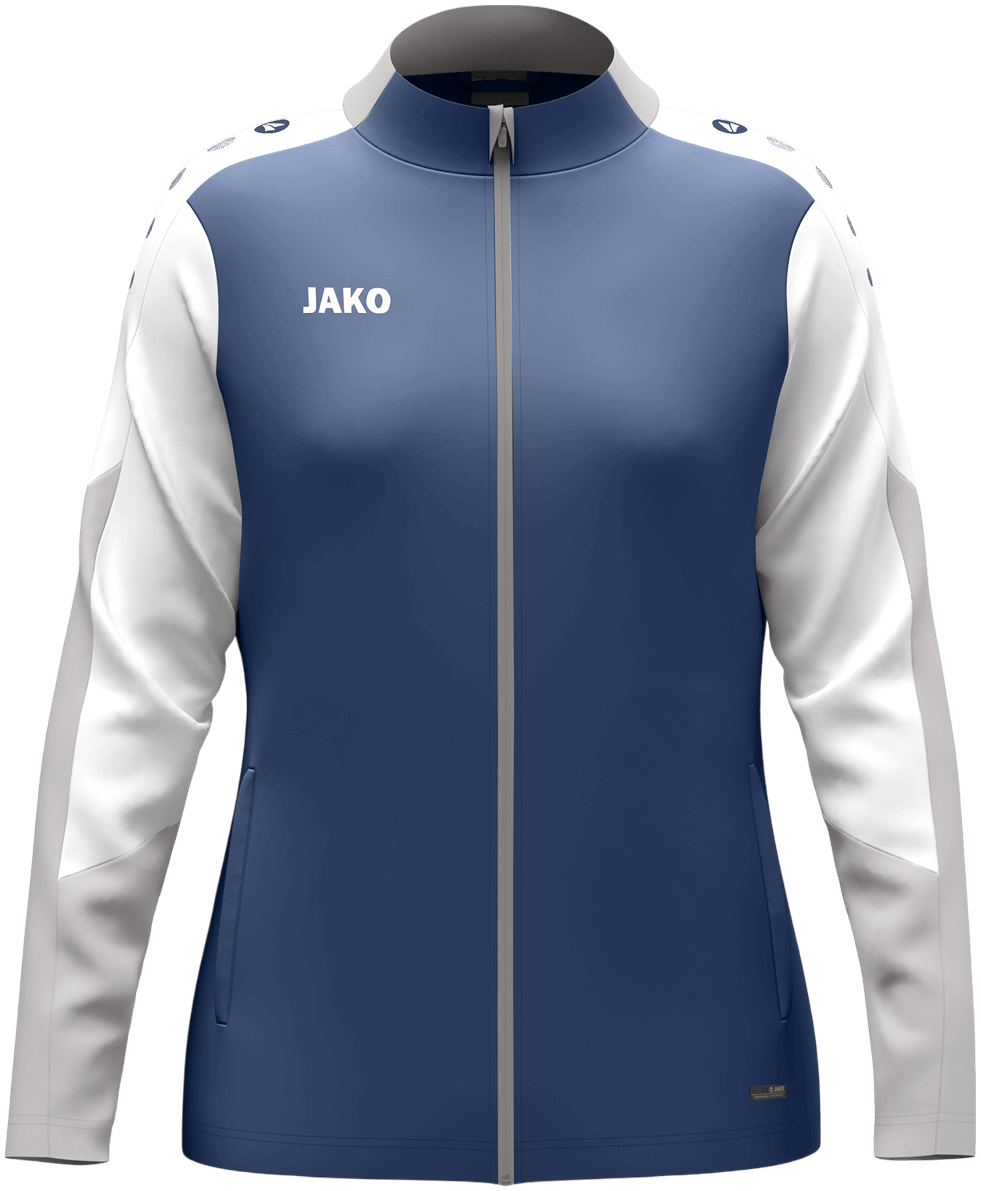 Jako Dynamic Damen Polyesterjacke Dynamic, XL, dunkelblau/weiß