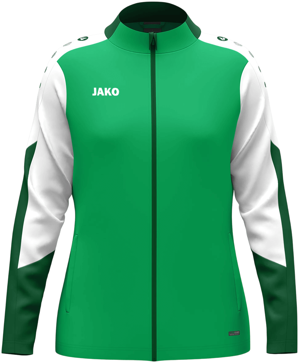 Jako Dynamic Damen Polyesterjacke Dynamic, XL, grün/weiß