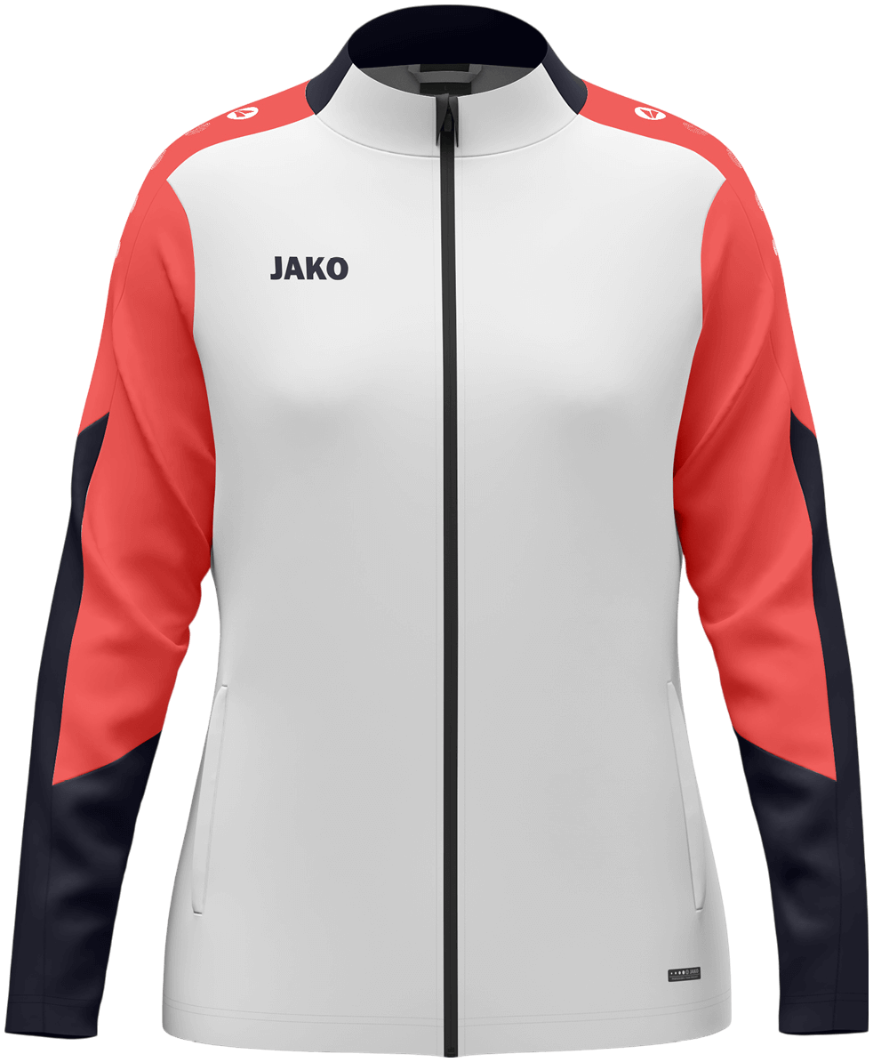 Jako Dynamic Damen Polyesterjacke Dynamic, XL, weiß/orange