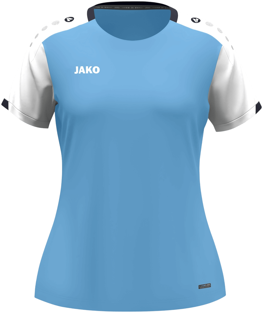 Jako Dynamic Damen T-Shirt Dynamic, XL, hellblau/marine/weiß