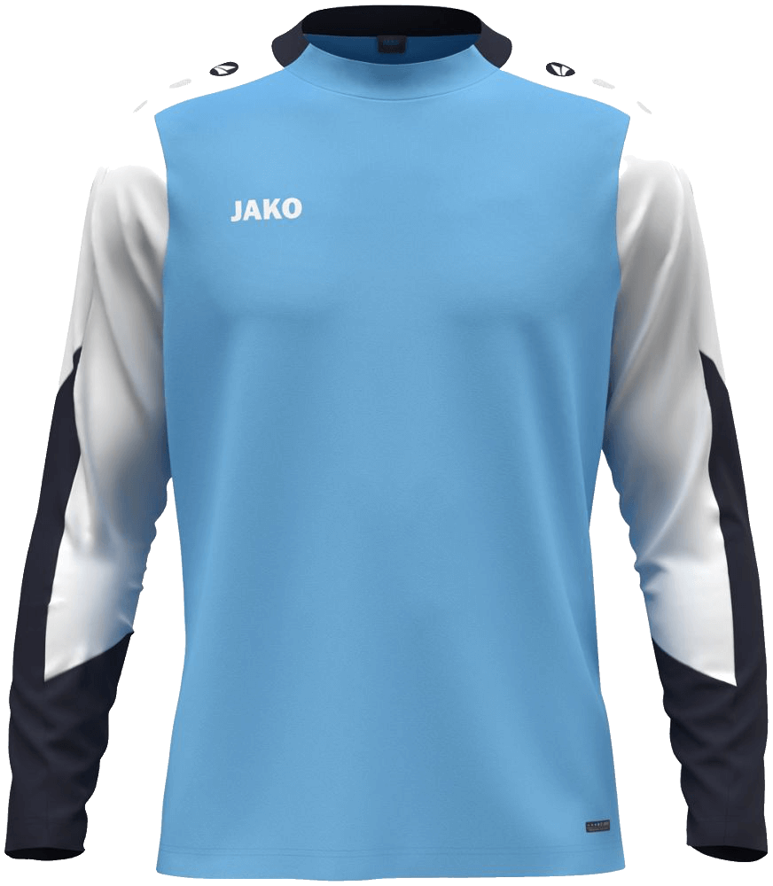 Jako Dynamic Longsleeve, 3XL, hellblau/marine/weiß