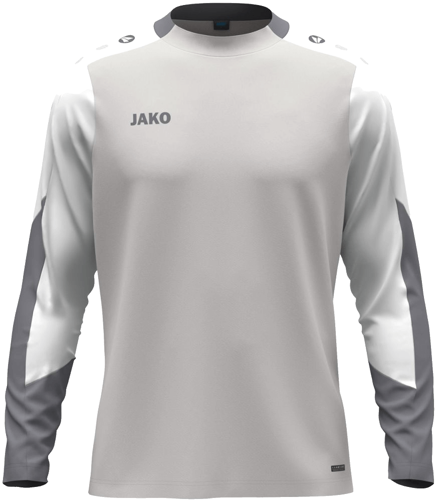 Jako Dynamic Longsleeve, 3XL, hellgrau/weiß