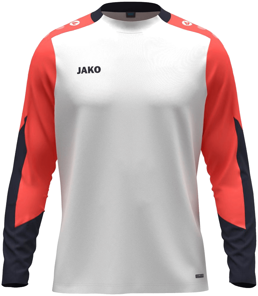 Jako Dynamic Longsleeve, 3XL, weiß/orange