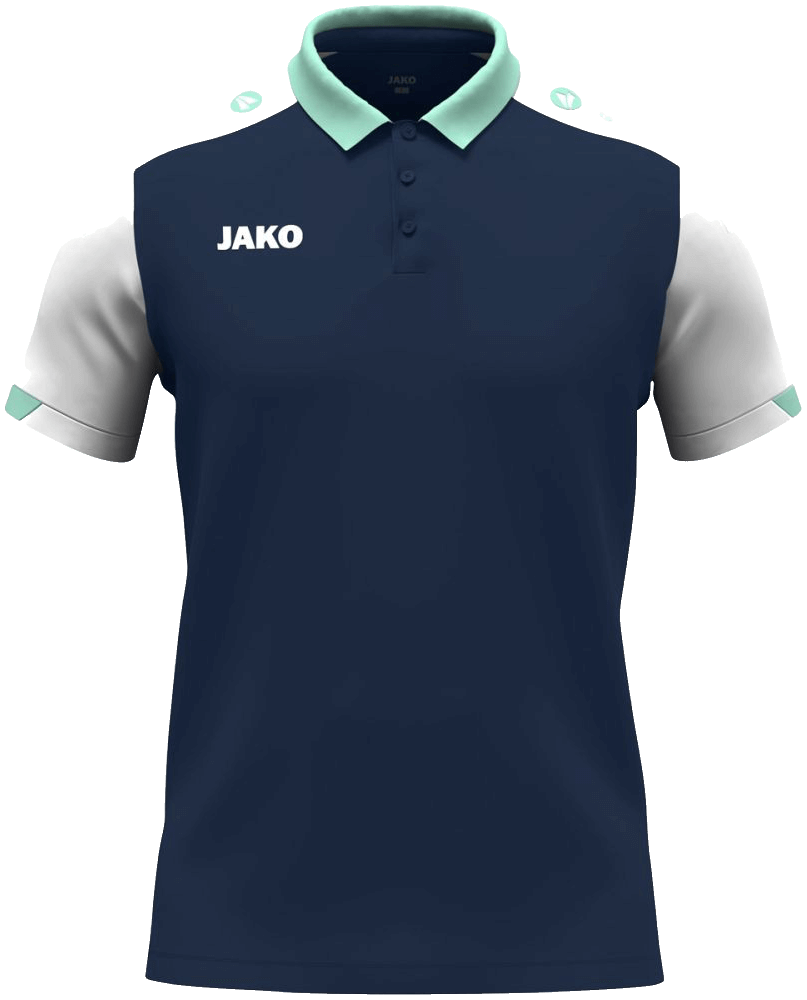 Jako Dynamic Poloshirt, 4XL, marine/mint