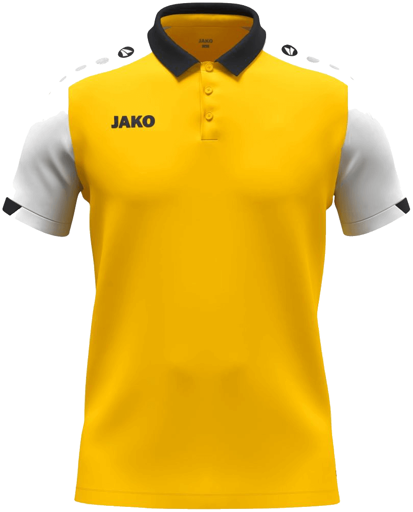 Jako Dynamic Poloshirt, 4XL, gelb/schwarz/weiß