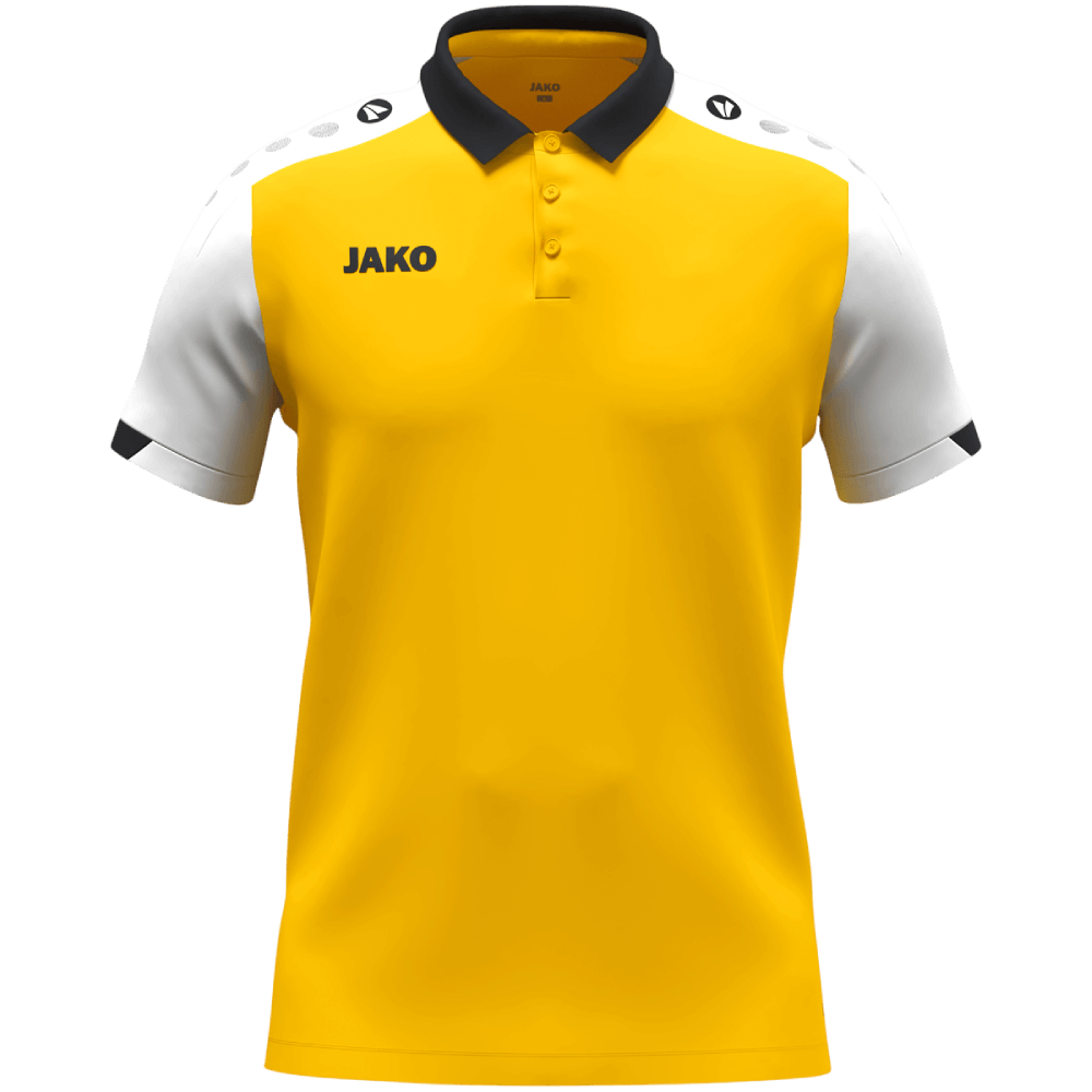 Jako Dynamic Poloshirt, 4XL, gelb/schwarz/weiß