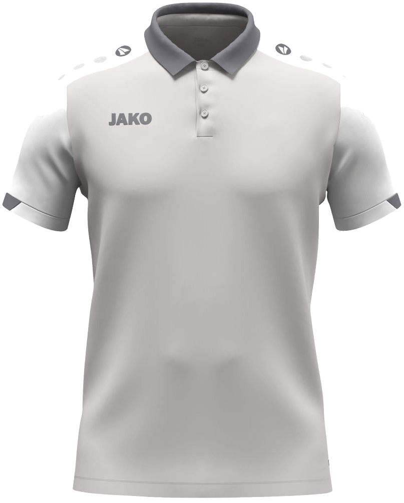Jako Dynamic Poloshirt, 4XL, hellgrau/weiß