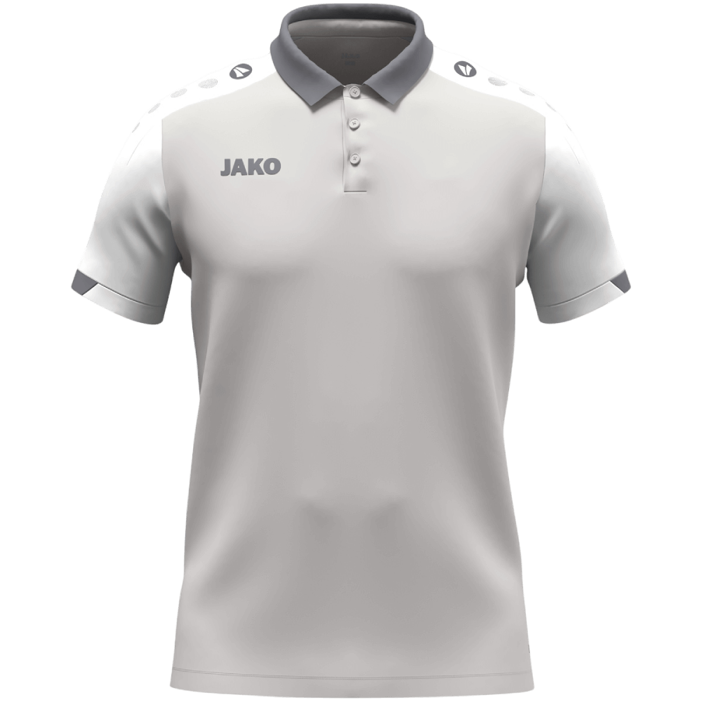 Jako Dynamic Poloshirt, 4XL, hellgrau/weiß