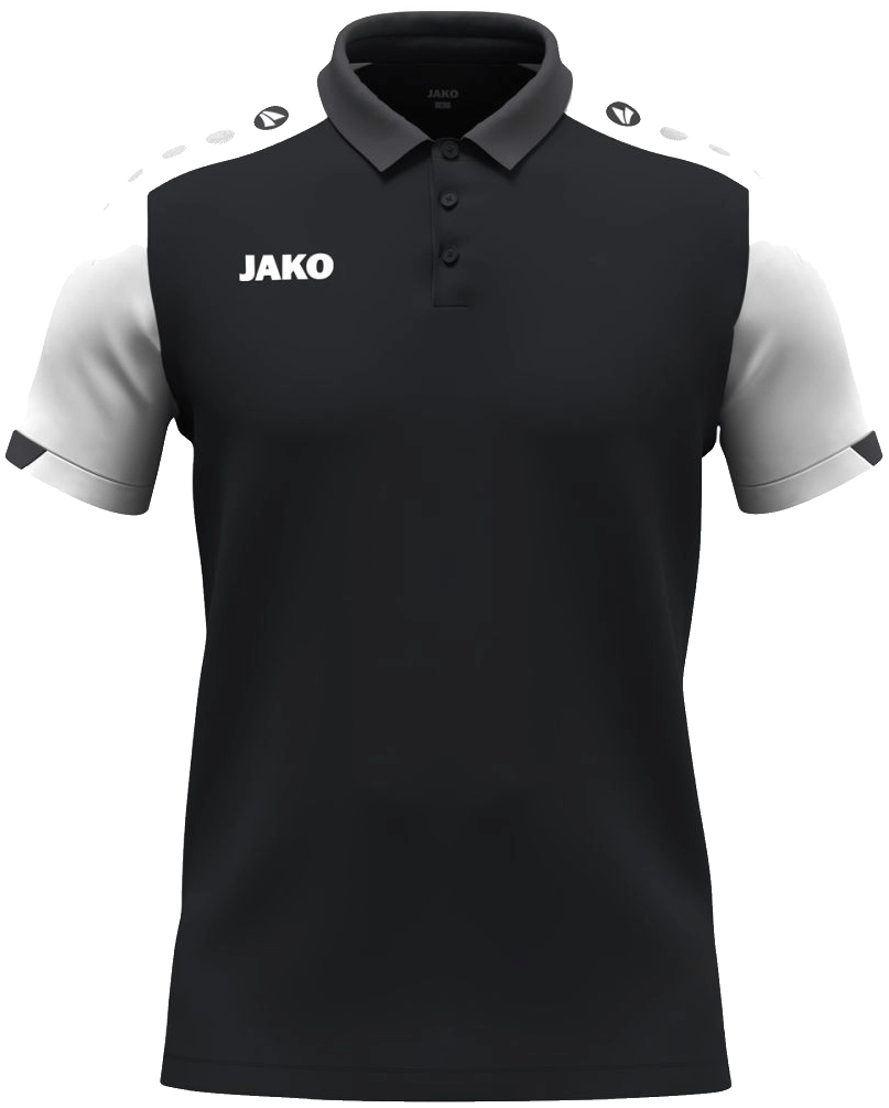 Jako Dynamic Poloshirt, 4XL, schwarz/weiß/dunkelgrau