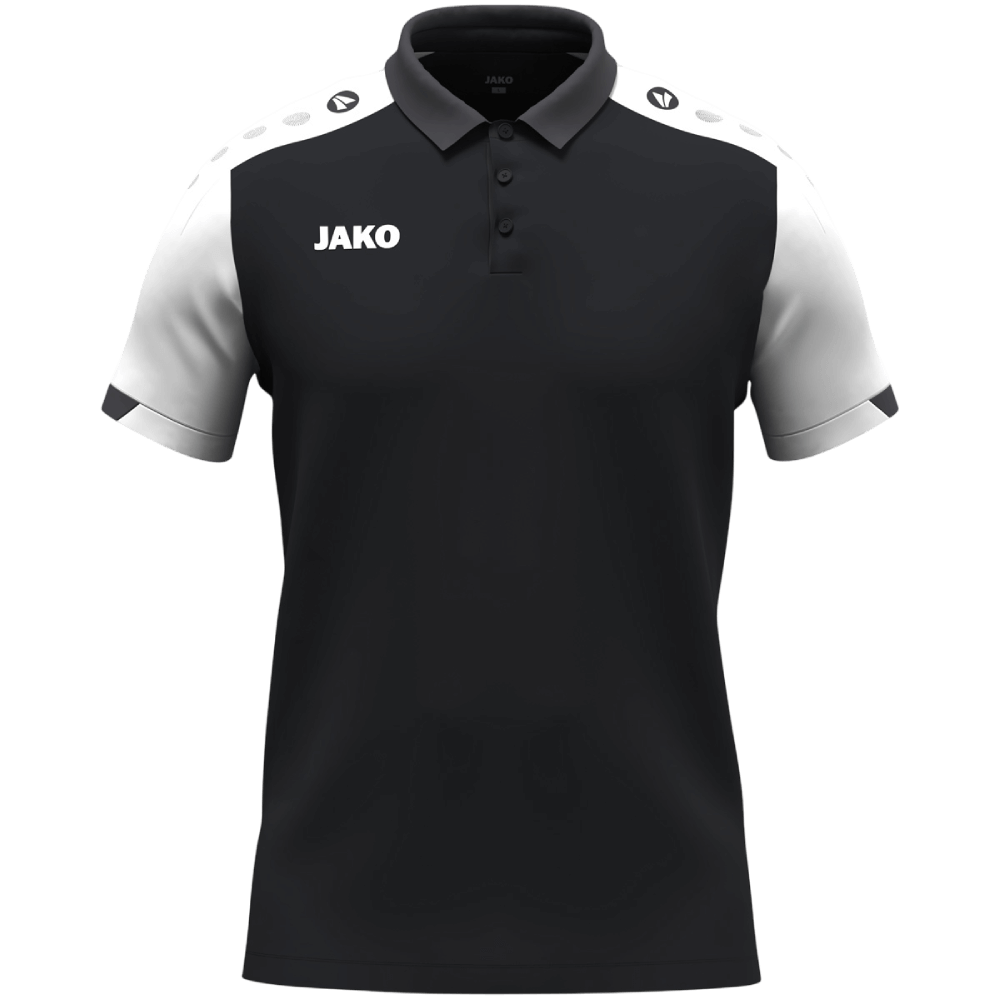 Jako Dynamic Poloshirt, 4XL, schwarz/weiß/dunkelgrau