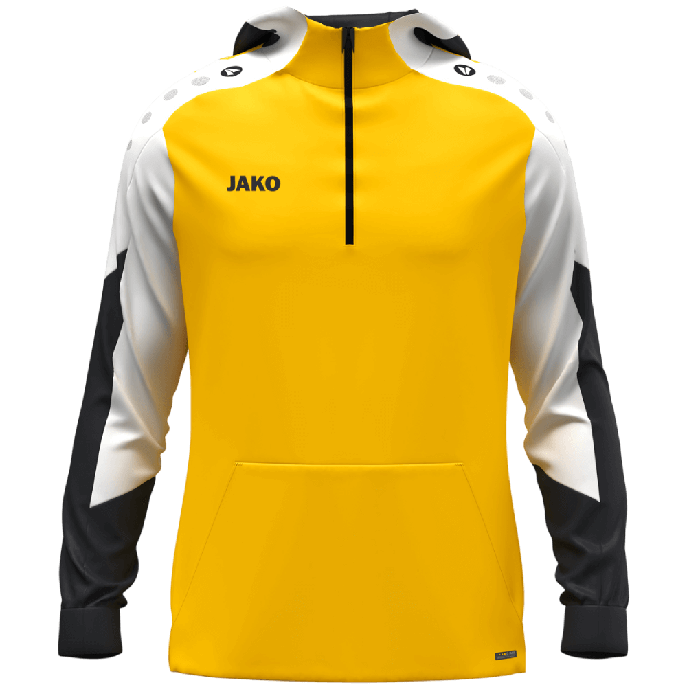 Jako Dynamic Polyester Hoodie, 3XL, gelb/schwarz/weiß
