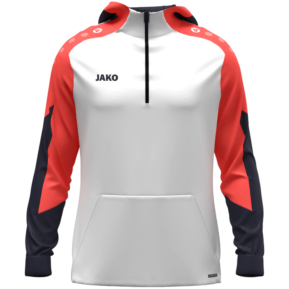 Jako Dynamic Polyester Hoodie, 3XL, weiß/orange