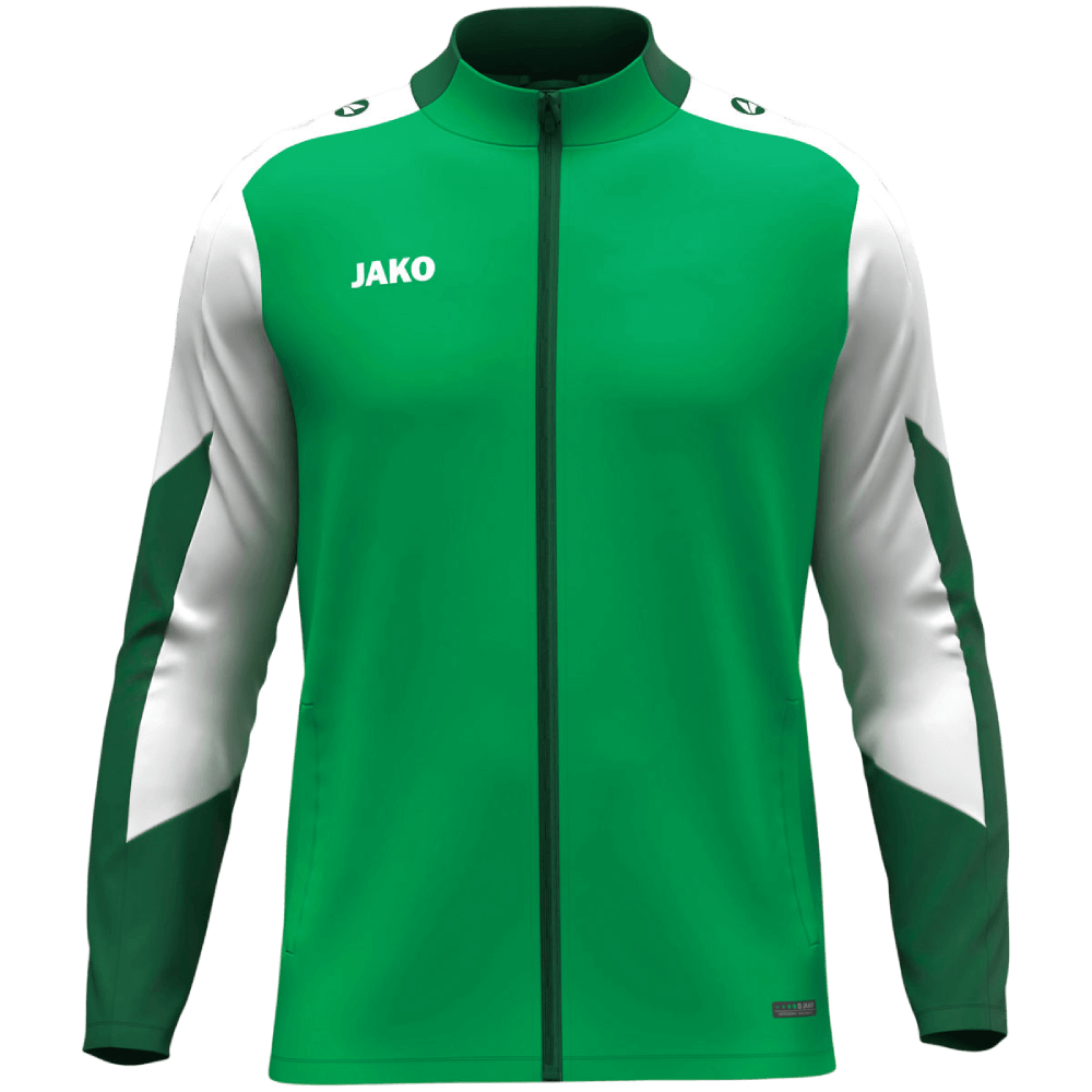 Jako Dynamic Polyesterjacke, 4XL, grün/weiß