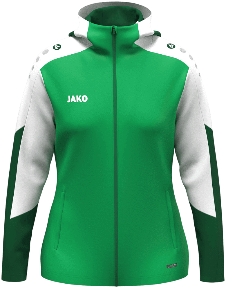 Jako Dynamic Trainingsjacke mit Kapuze, XL, grün/weiß