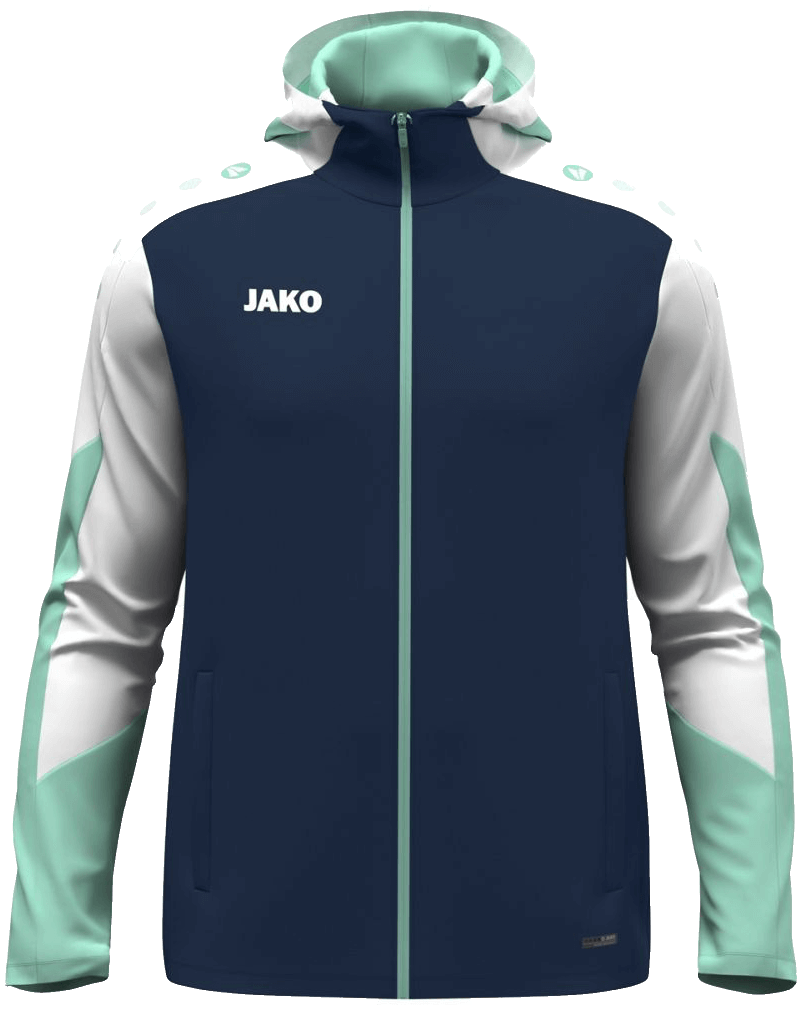 Jako Dynamic Trainingsjacke mit Kapuze, 4XL, marine/mint