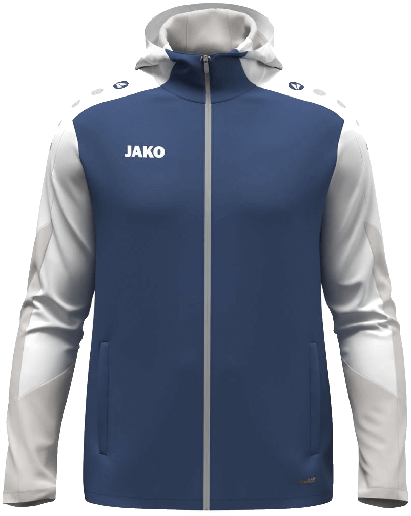 Jako Dynamic Trainingsjacke mit Kapuze, 4XL, dunkelblau/weiß