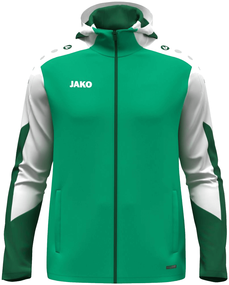 Jako Dynamic Trainingsjacke mit Kapuze, 4XL, grün/weiß