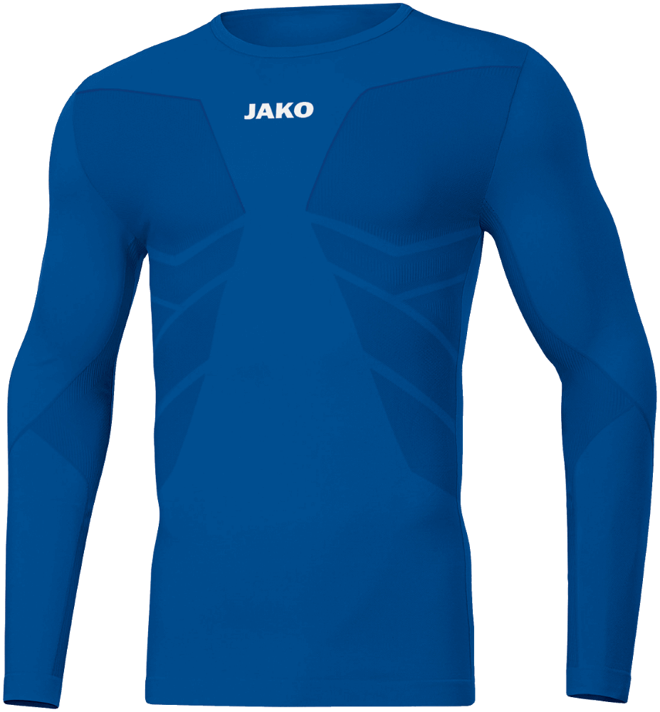 Jako Funktionsshirt Longsleeve Comfort 2.0, XXL, blau/weiß