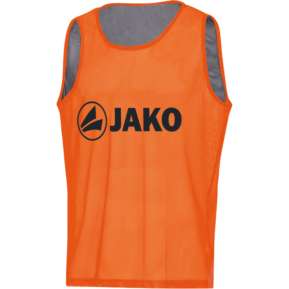 Jako Fußball Leibchen Reverse, Senior, neonorange/grau