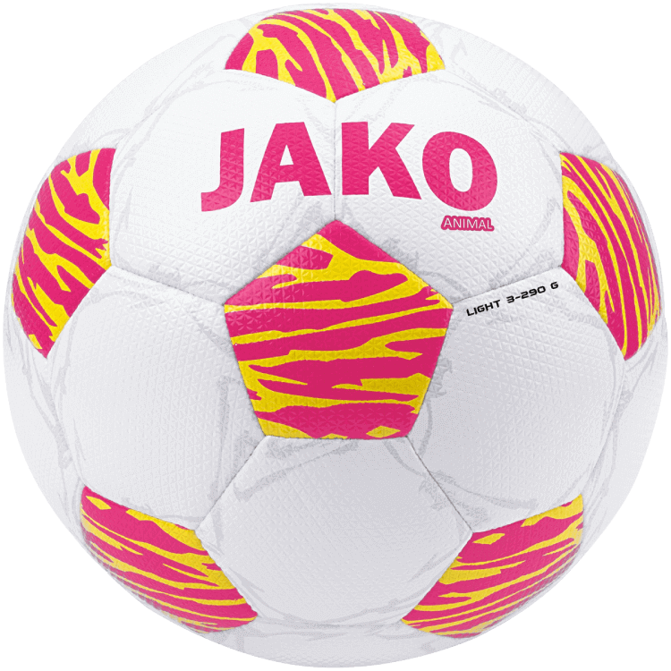 Jako Fussball Trainingsball Grösse 3 290g weiss/pink Animal