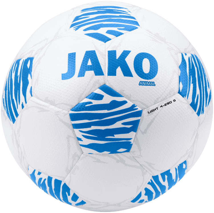 Jako Fussball Trainingsball Grösse 4 290g Animal weiss/blau