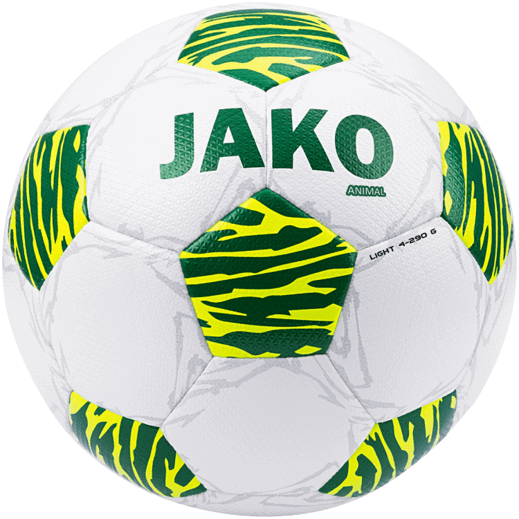Jako Fussball Trainingsball Grösse 4 290g Animal weiss/grün