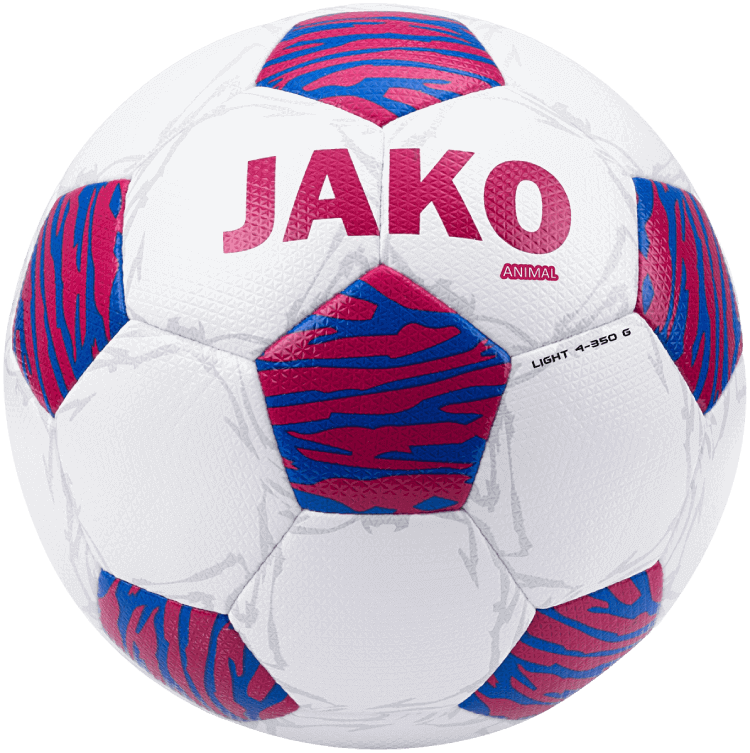 Jako Fussball Trainingsball Grösse 4 350g Animal weiss/pink