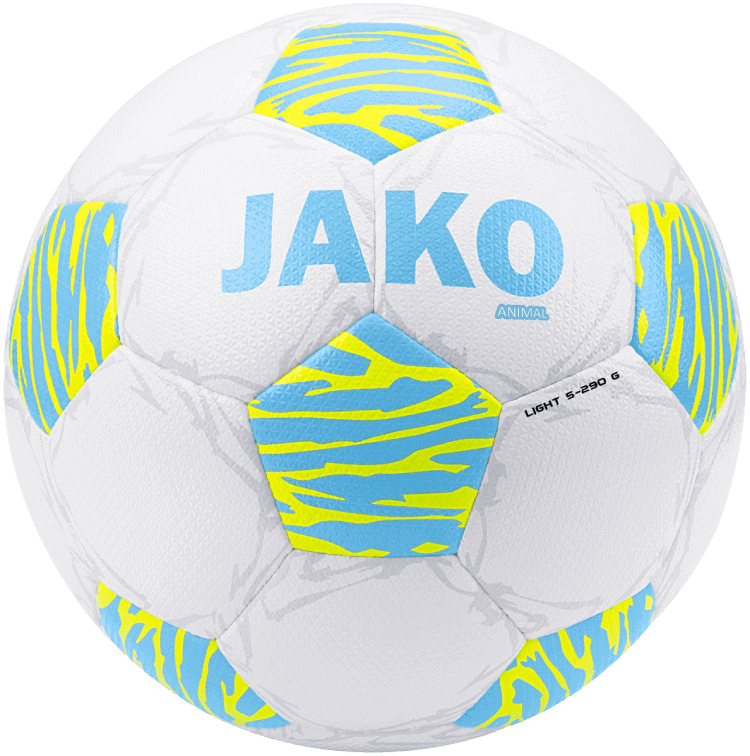 Jako Fussball Trainingsball Grösse 5 290g Animal weiss/hellblau