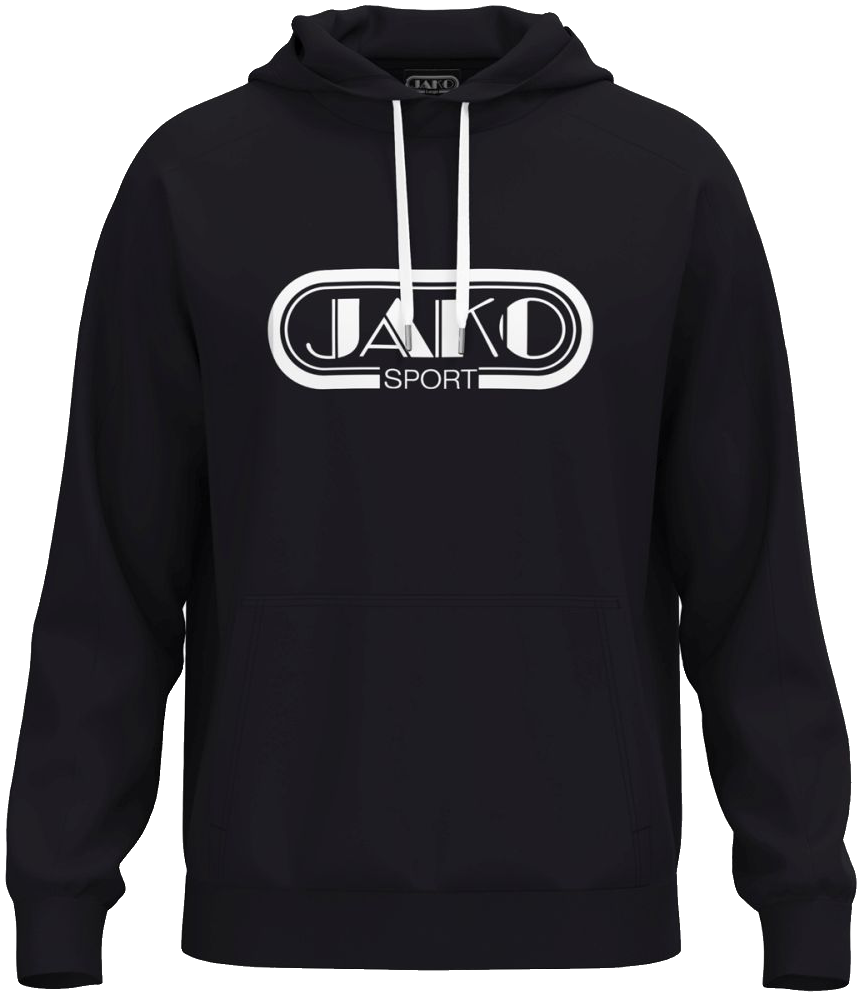 Jako Hoodie Promo, 4XL, schwarz/weiß