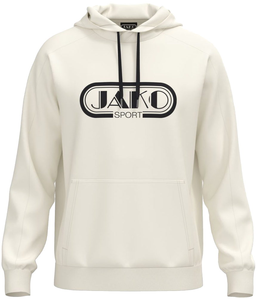 Jako Hoodie Promo, 4XL, weiß/schwarz