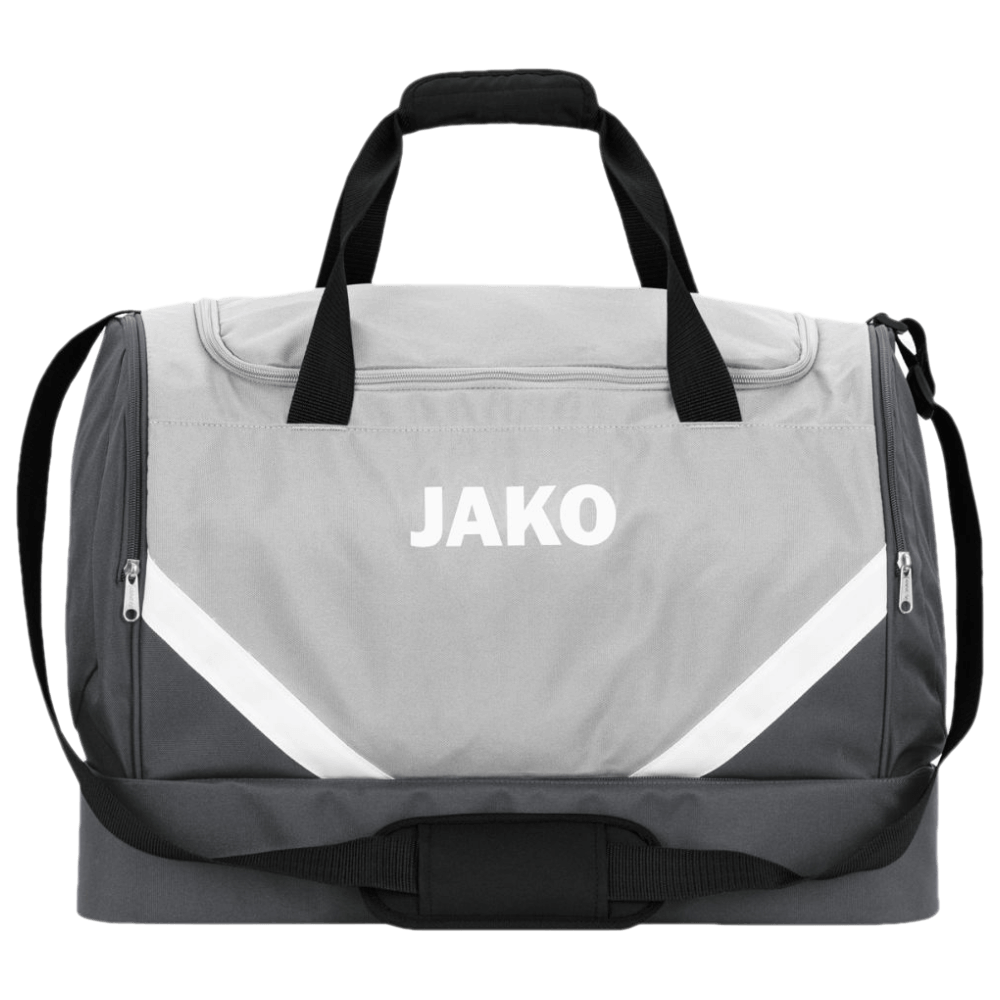 Jako Iconic Fussball Sporttasche mit Bodenfach Gr. S, S, hellgrau