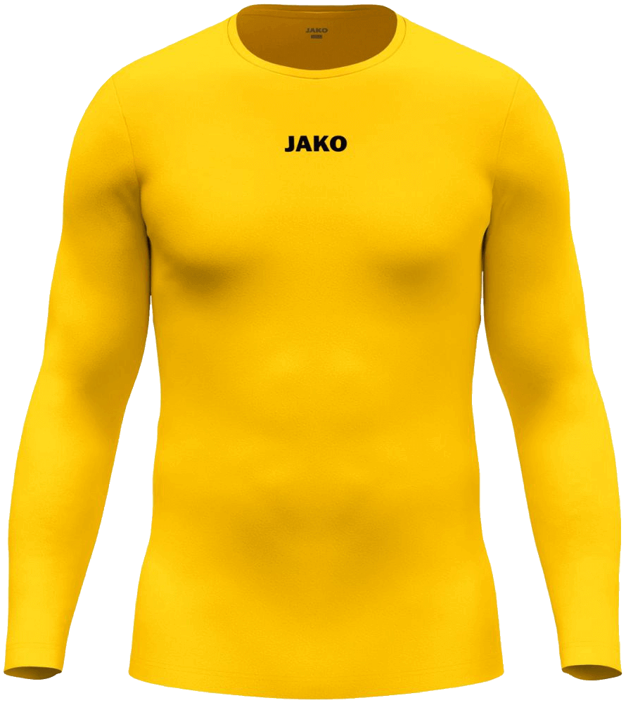 Jako Longsleeve Unterziehshirt Function, 2XL, gelb/schwarz