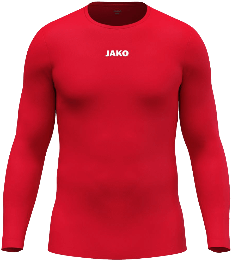 Jako Longsleeve Unterziehshirt Function, 2XL, rot/weiß