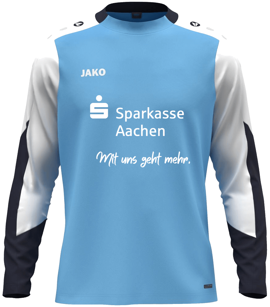 Jako Longsleeve Sparkasse Aachen Dynamic, 3XL, hellblau/marine/weiß