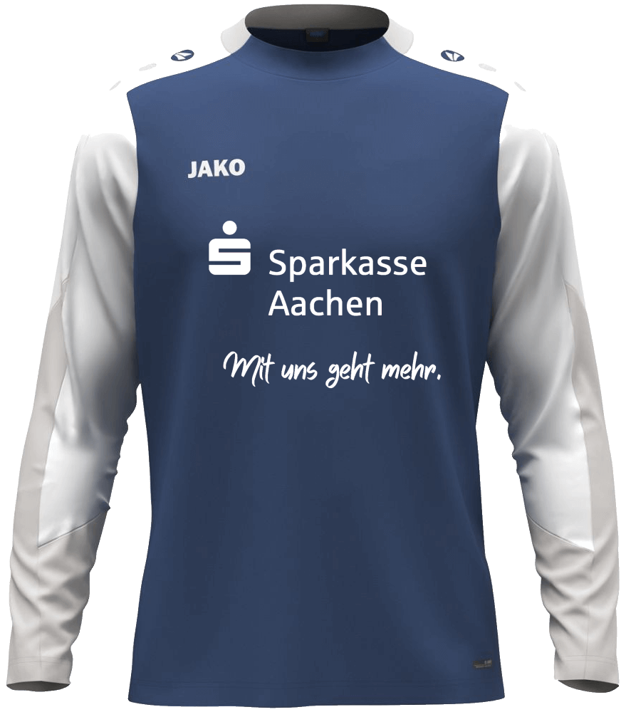 Jako Longsleeve Sparkasse Aachen Dynamic, 3XL, dunkelblau/weiß