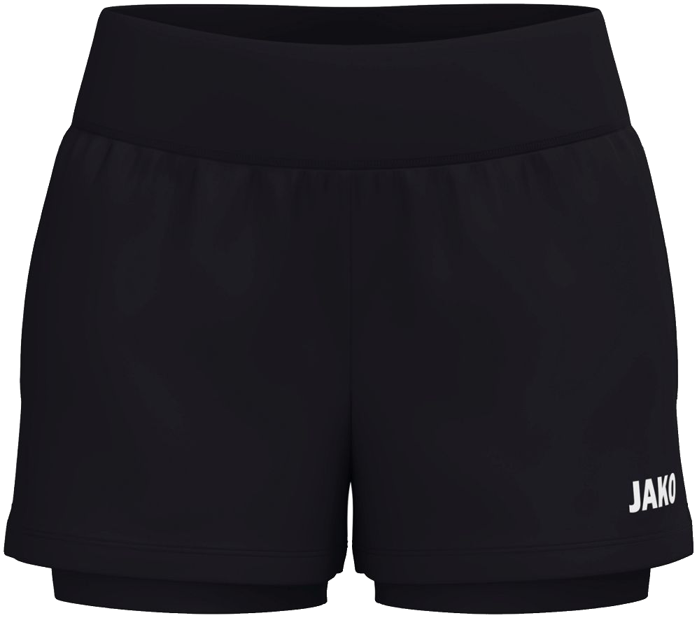 Jako One 2 in 1 Shorts, 38, schwarz/weiß