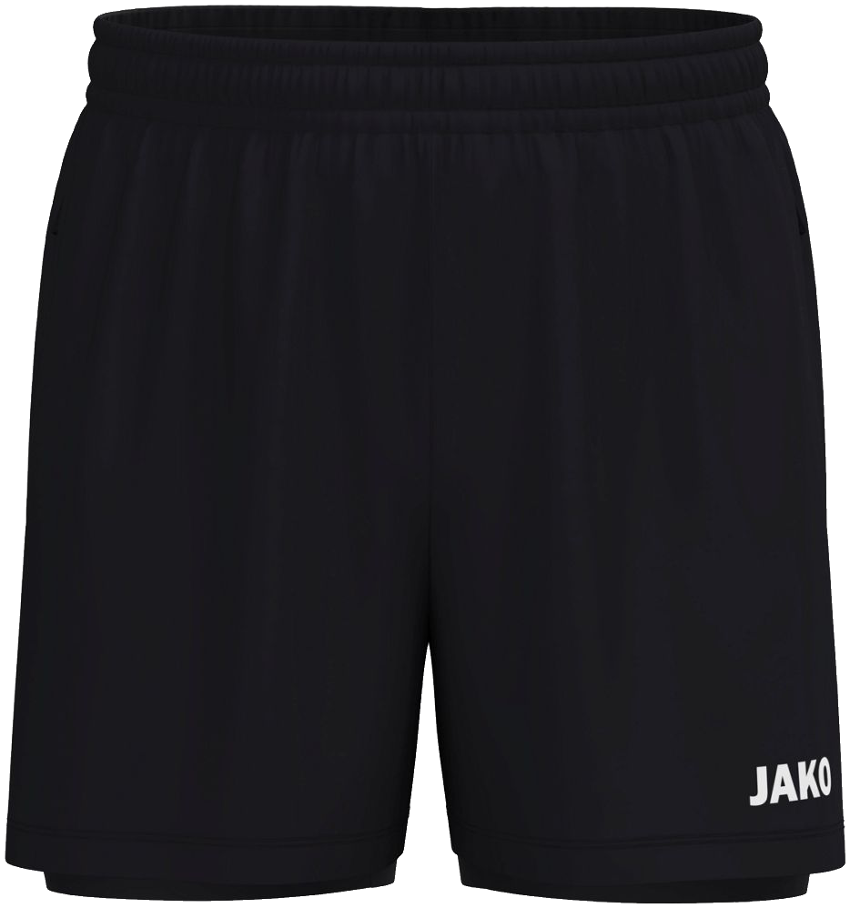 Jako One 2 in 1 Shorts, 2XL, schwarz/weiß