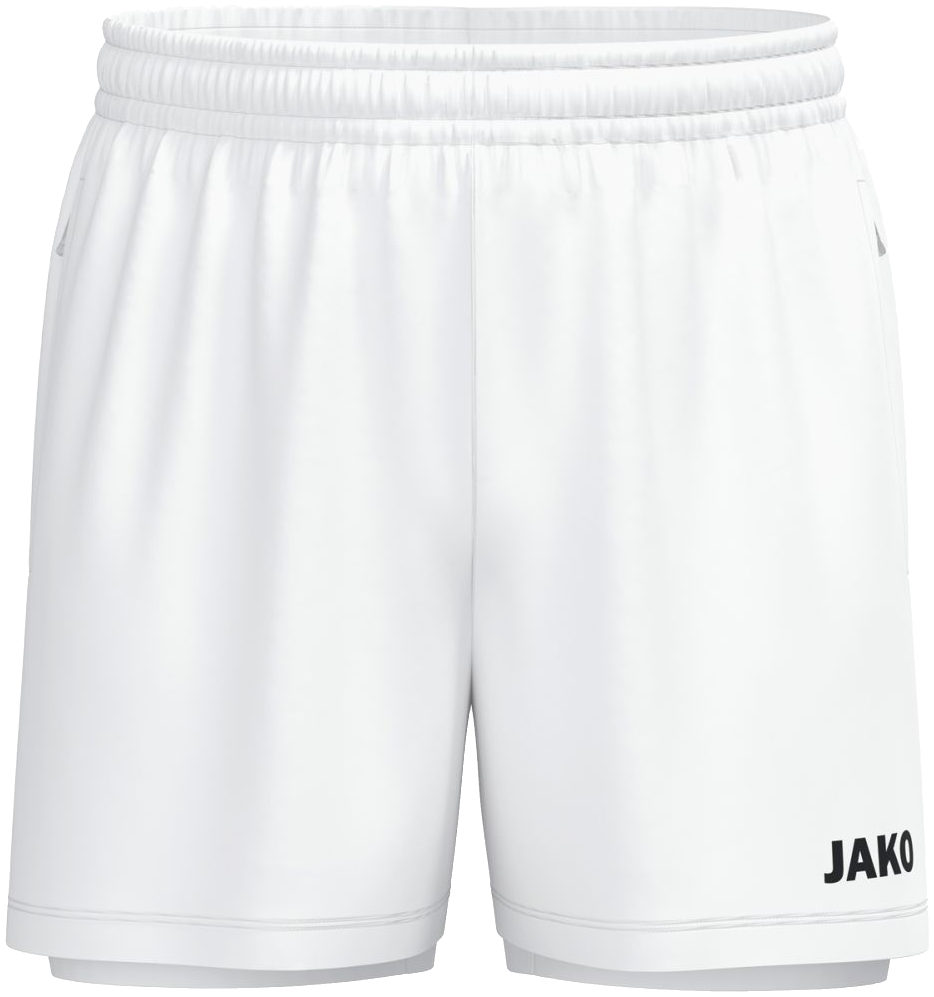 Jako One 2 in 1 Shorts, 2XL, weiß/schwarz