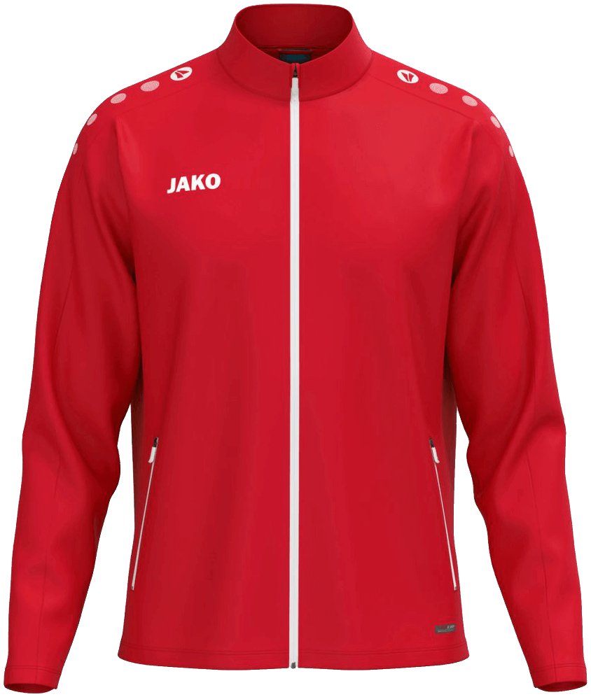 Jako One Freizeitjacke, 4XL, rot/weiß