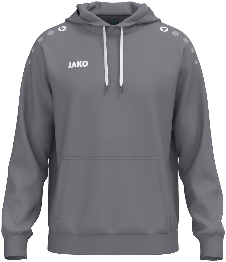 Jako One Hoodie Cotton, 4XL, grau/weiß
