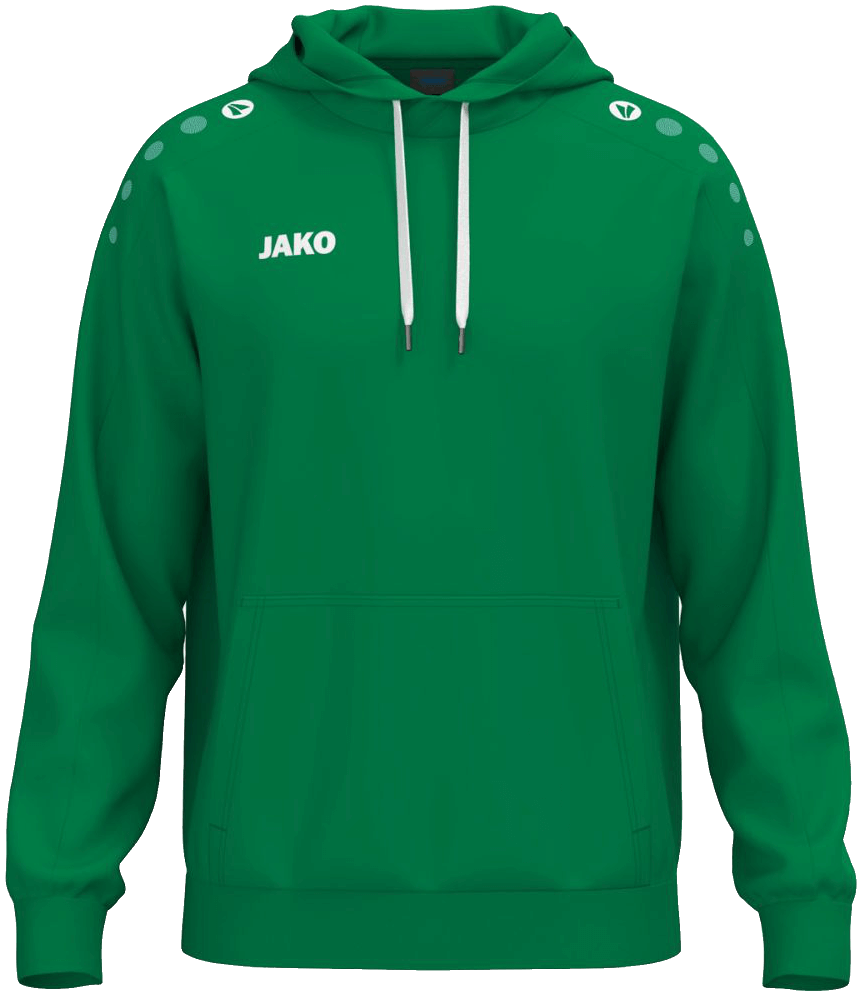 Jako One Hoodie Cotton, 4XL, grün/weiß