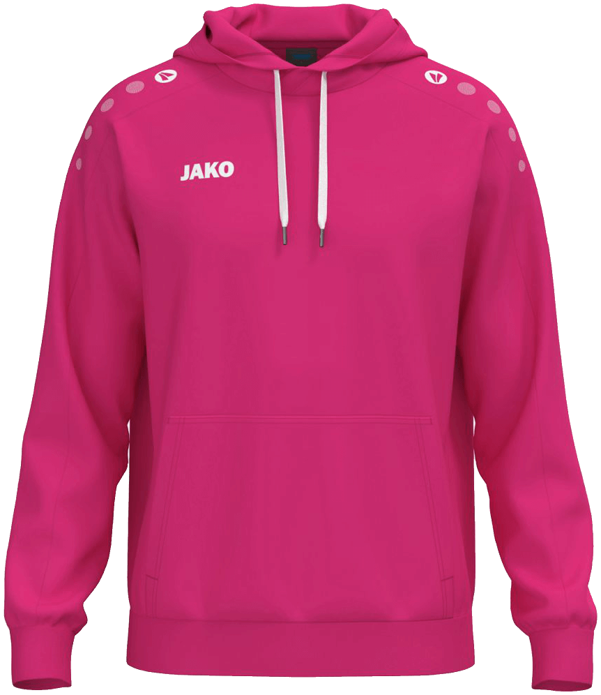 Jako One Hoodie Cotton, 4XL, pink/weiß