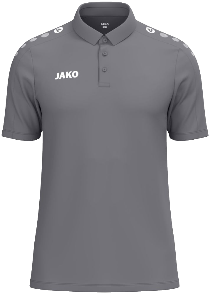 Jako One Poloshirt Cotton, 4XL, grau/weiß