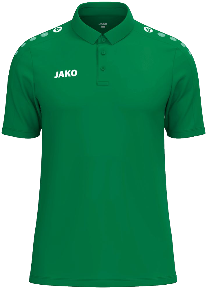 Jako One Poloshirt Cotton, 4XL, grün/weiß